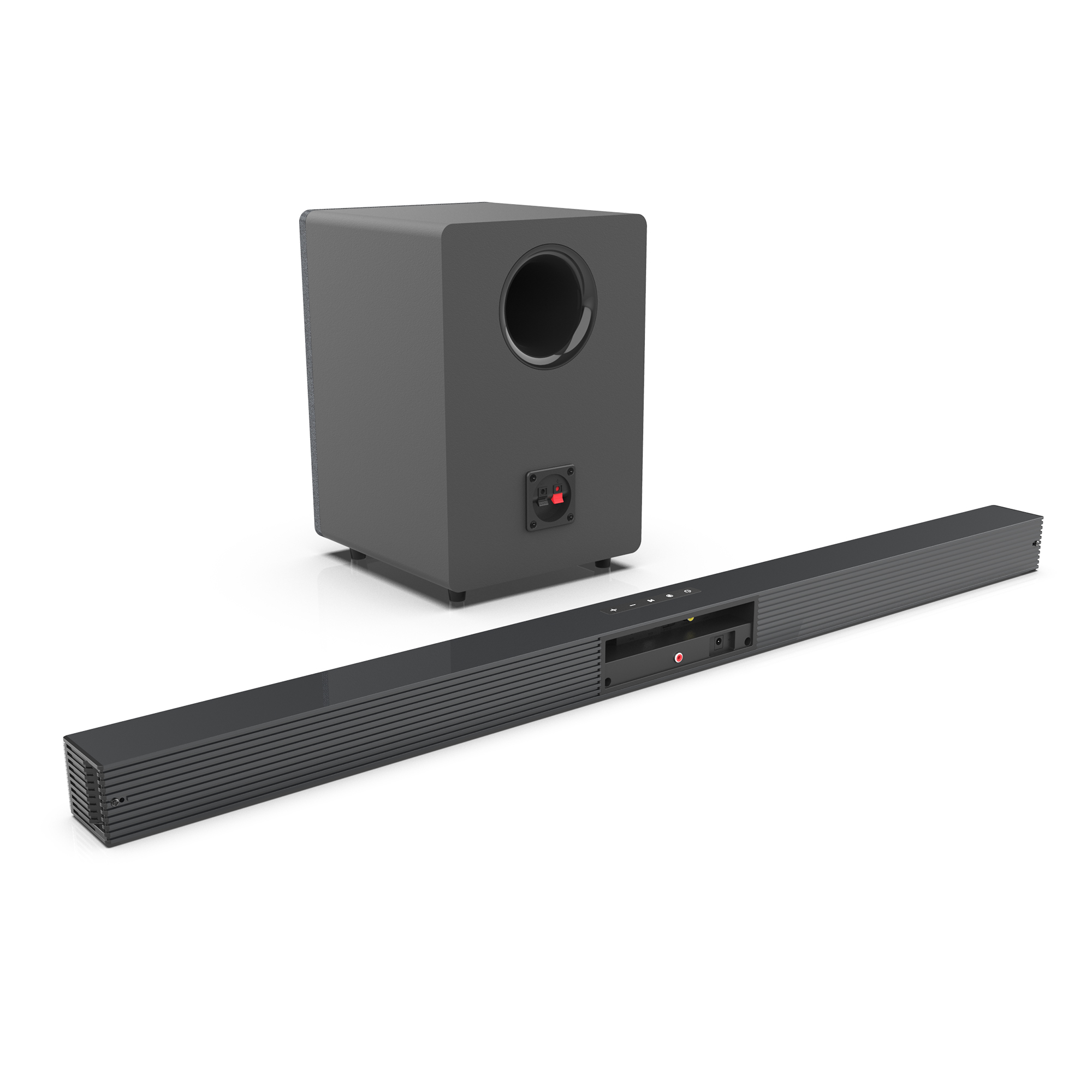 Home Bar And Theater - 84W TV-soundbar met subwooferbox Soundbar 2.1
