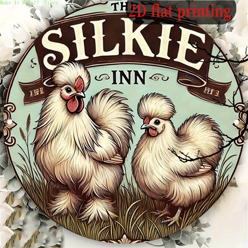Home Bar Accessories - Vintage The Silkie Inn ronde blikken