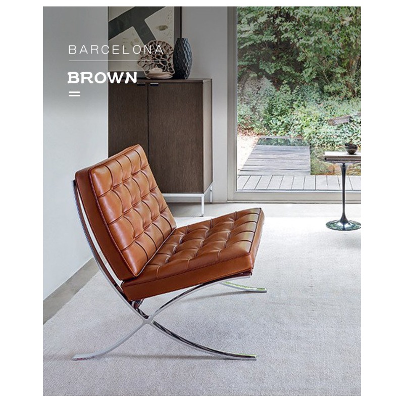 Home Barcelona - Home Barcelona stoel Lederen loungestoel Designer
