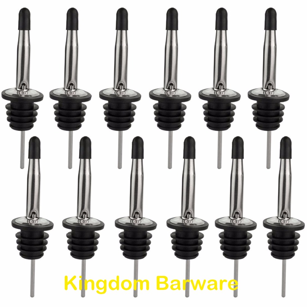 Speed Pourer Cap - 12 Pcs Schenker Roestvrij Staal Liquor