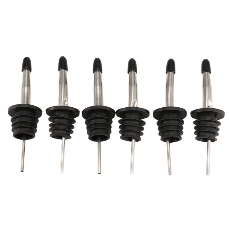Speed Pourer Cap - 6 stuks roestvrijstalen schenktuiten, snel-schenktuiten, schenktuiten