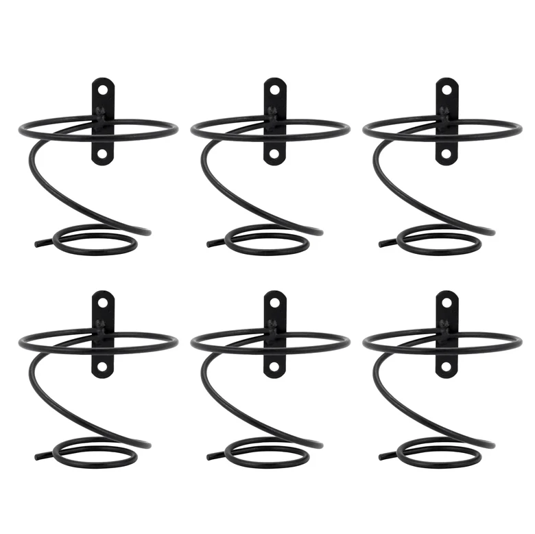Home Bar Stand - Set van 6 wandgemonteerde wijnrekken -