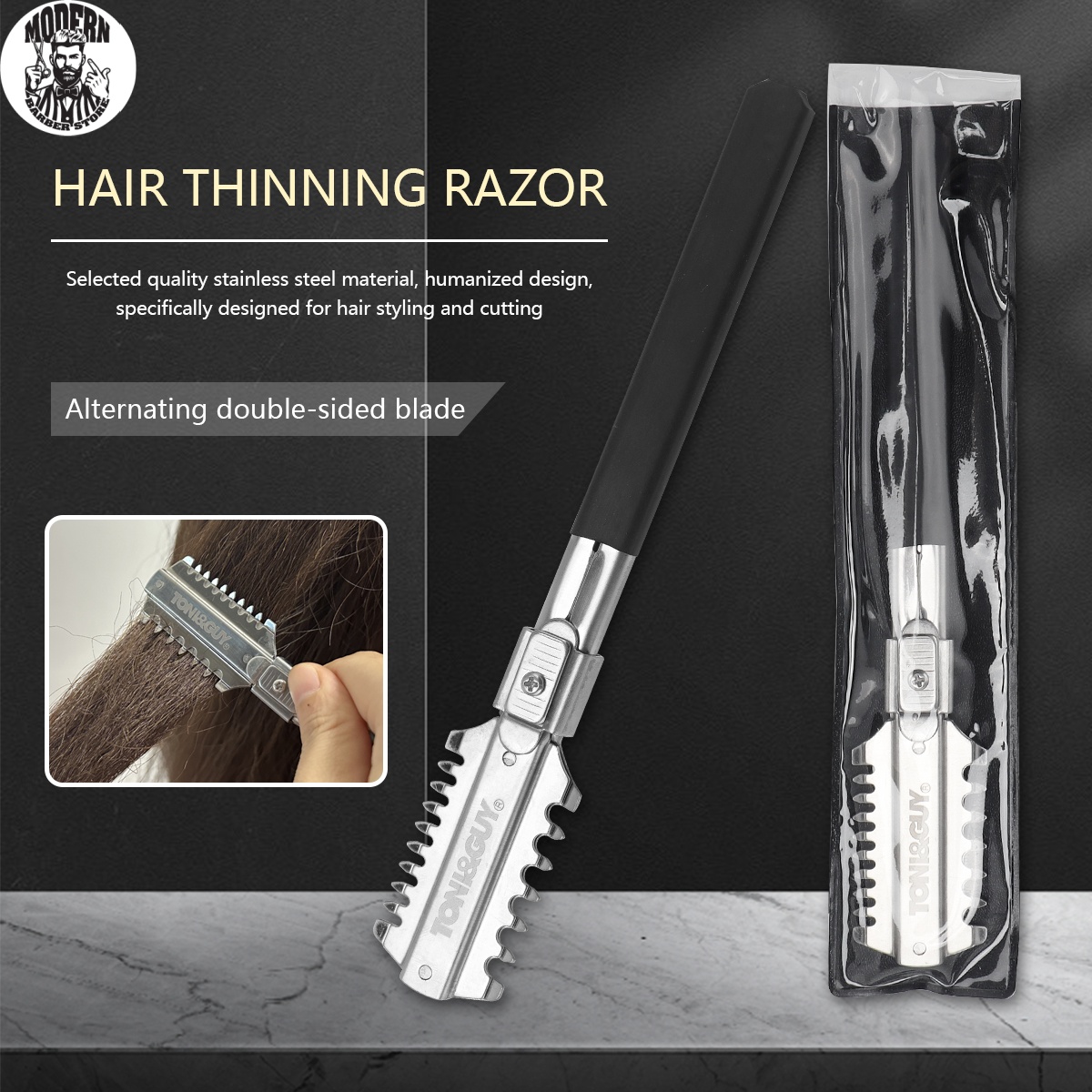 Home Barbershop - Salon Dubbele Rand Scheermes Haarknipmesjes Handmatige