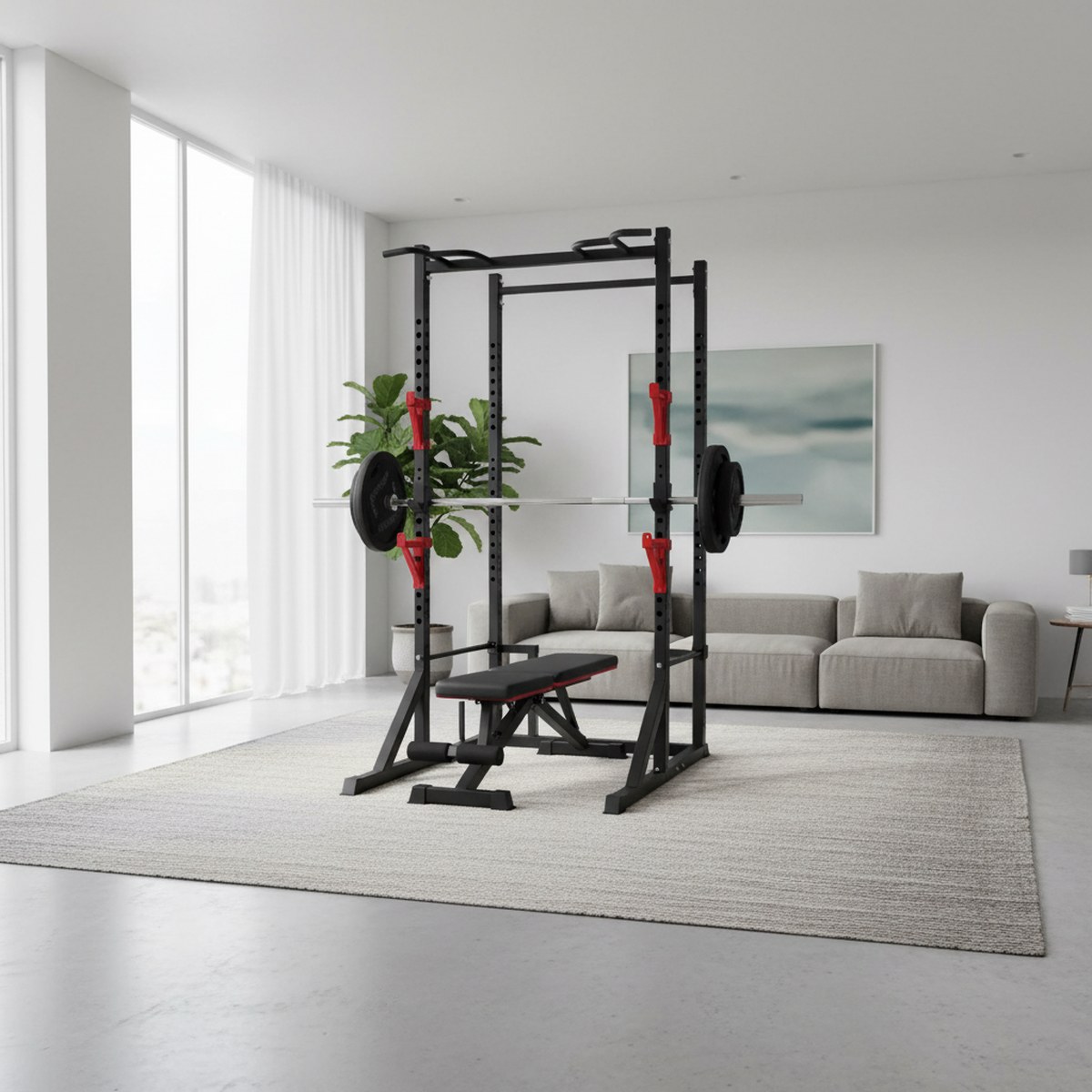 Verstelbaar Power Rack met Pul - Home Bar Stand recensie en prijs