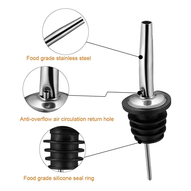 A25F-18Pc RVS schenkers, snel- - Speed Pourer Cap recensie en prijs