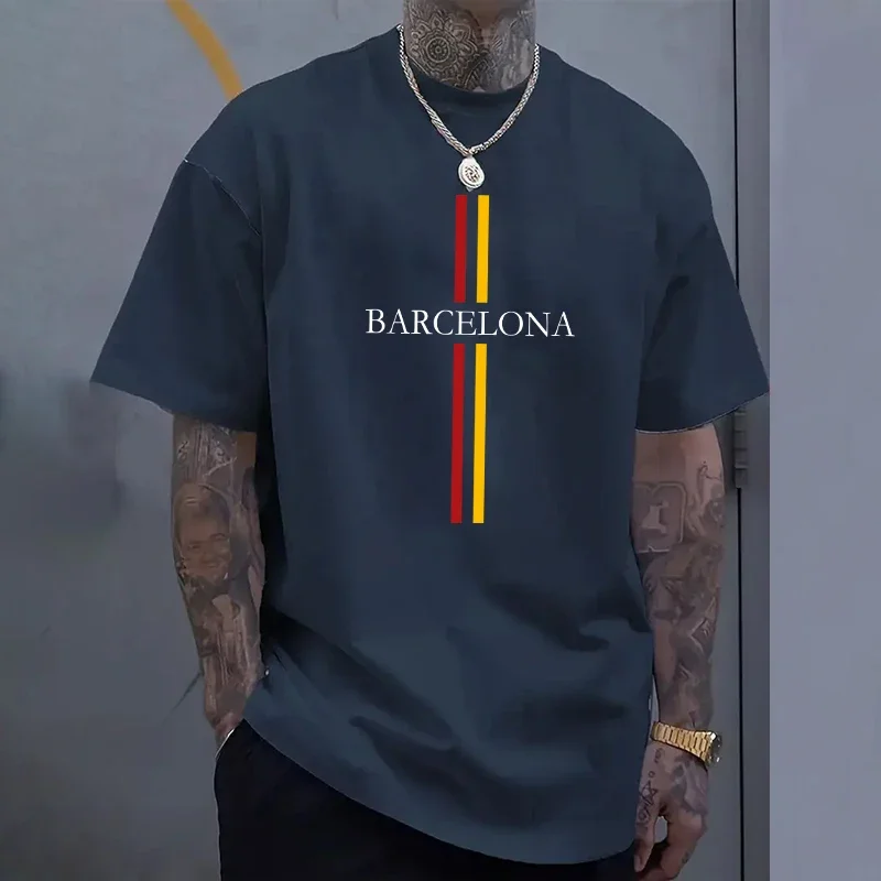 Barcelona katoenen T-shirt voo - Home Barcelona recensie en prijs