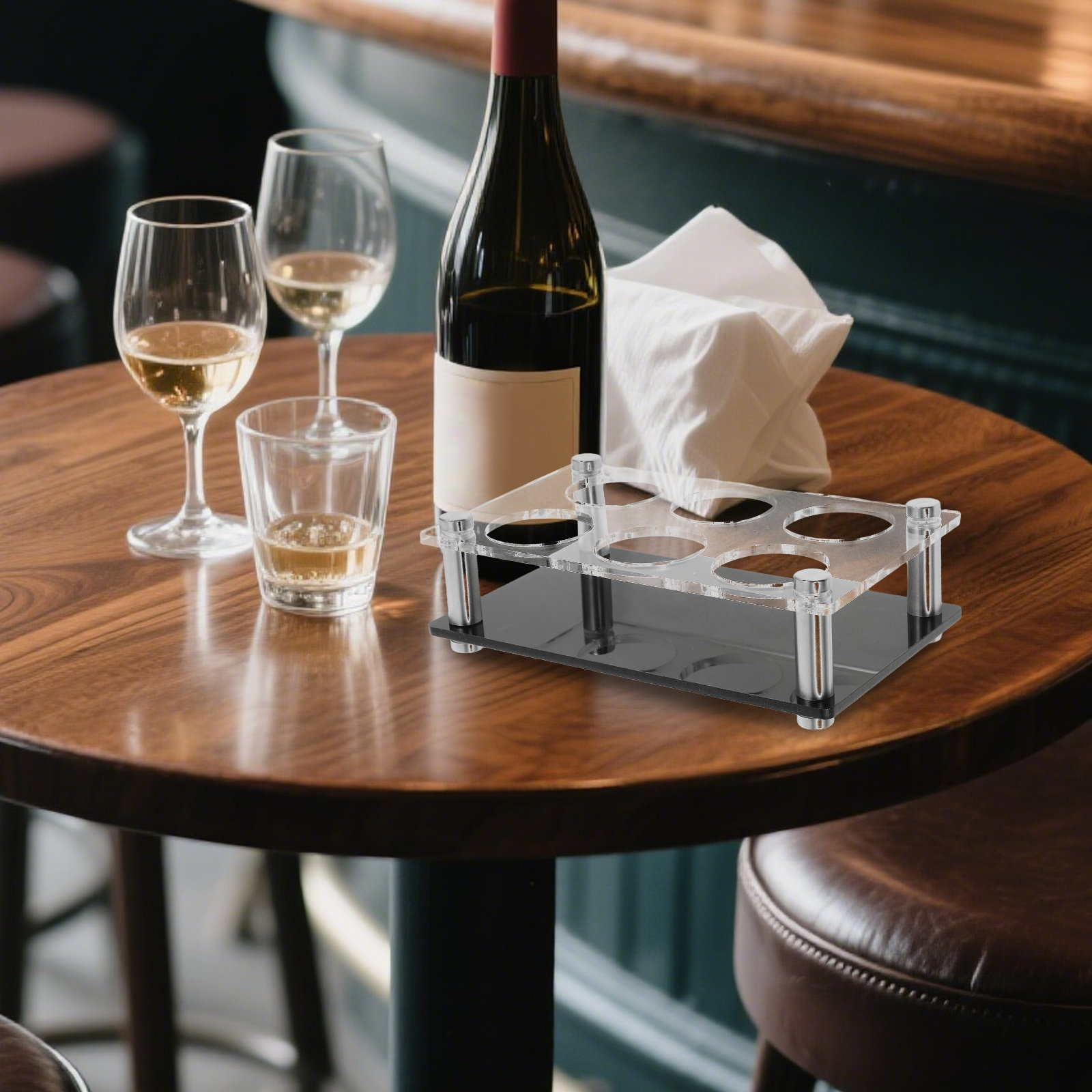 Shotglazenhouder met 6 gaten,  - Home Bar Stand recensie en prijs