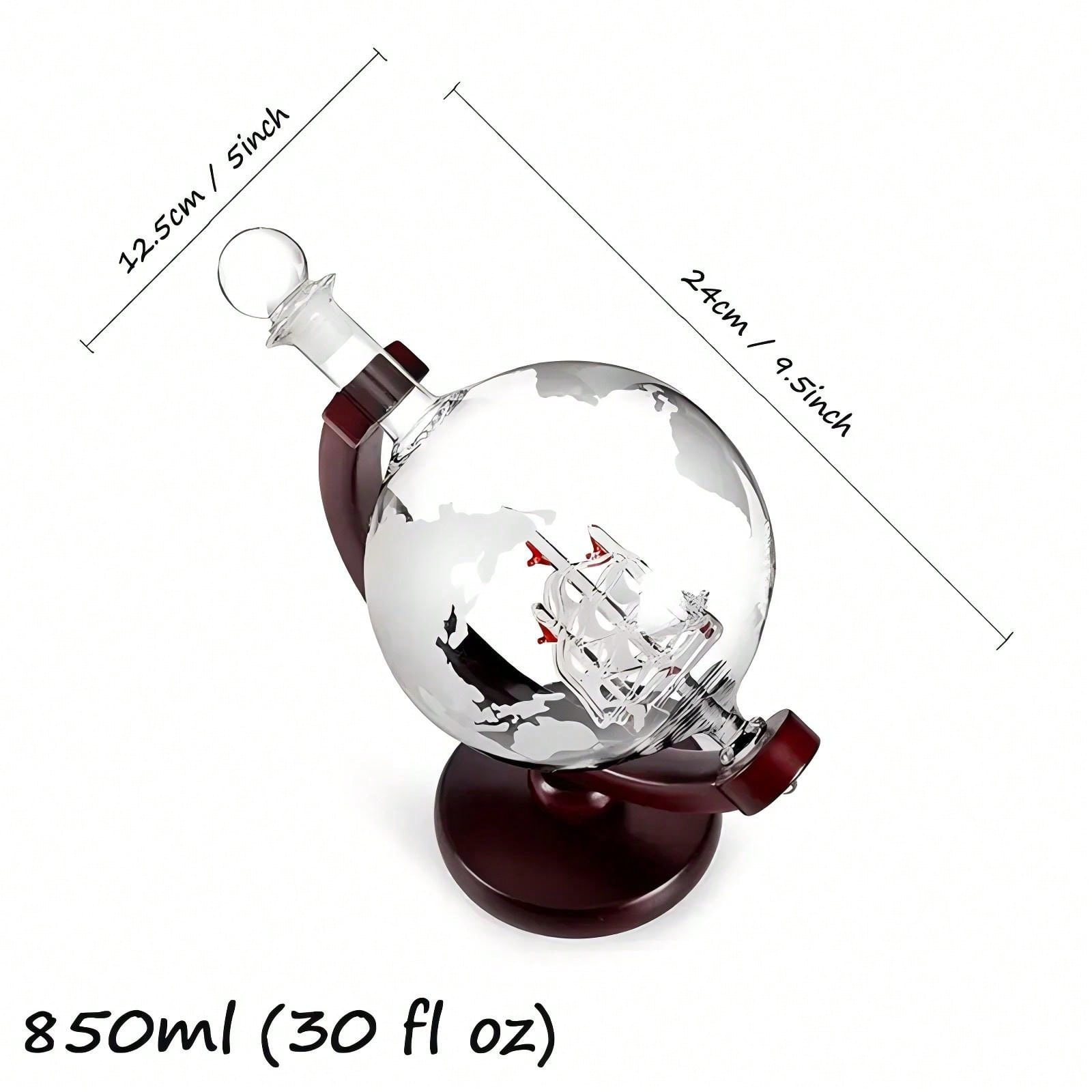 Whiskykaraf met globe-design,  - Decanter Globe Set recensie en prijs