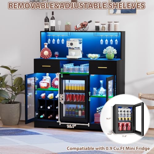 Minikoelkast met opbergruimte, - Home Bar And Cabinet recensie en prijs