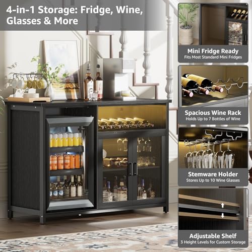 Wijnbar-kast met ruimte voor e - Home Bar Setup recensie en prijs