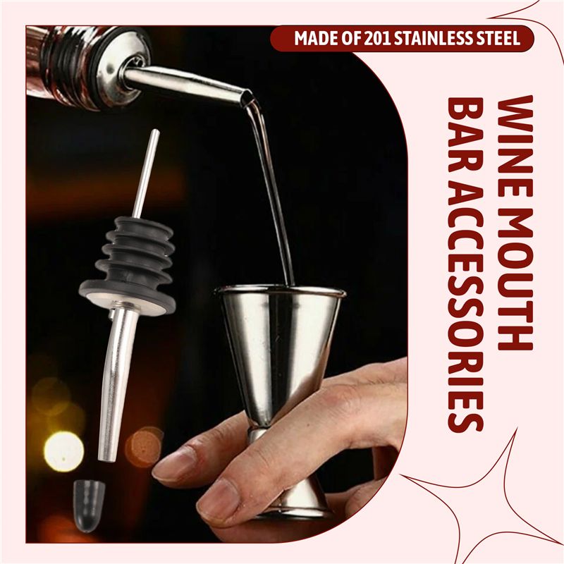 6 stuks roestvrijstalen schenk - Speed Pourer Cap recensie en prijs