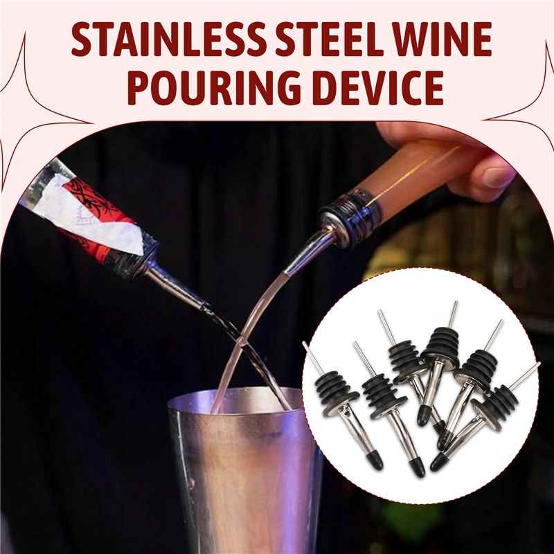 6 stuks roestvrijstalen schenk - Speed Pourer Cap recensie en prijs
