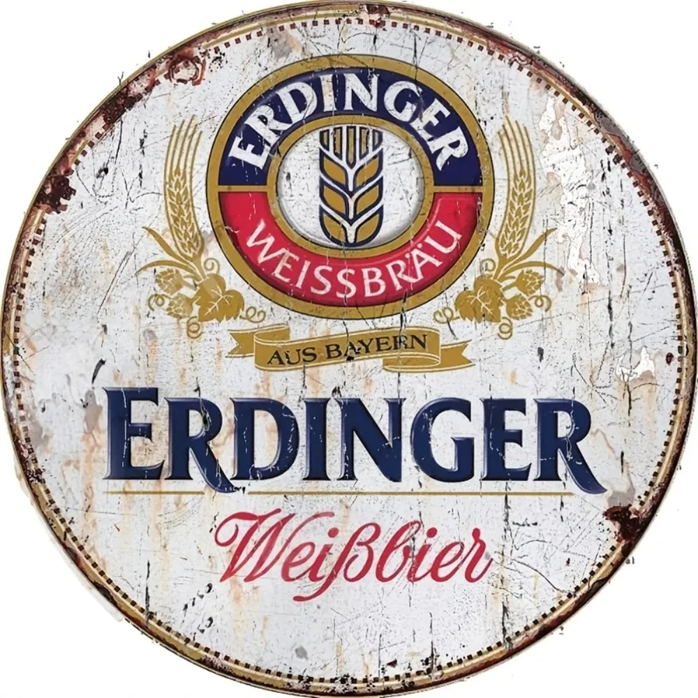 Erdinger Bier Vintage Rond Alu - Home Bar Accessories recensie en prijs