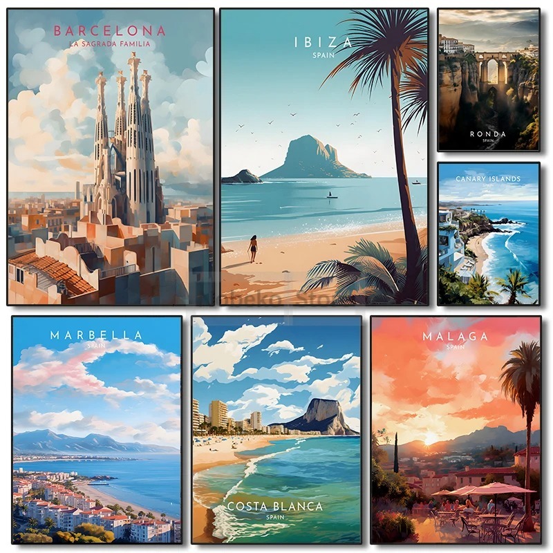 Spanje Reizen Poster Barcelona - Home Barcelona recensie en prijs