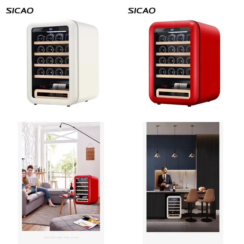 Kleine, retro elektrische wijn - Home Bar And Fridge recensie en prijs