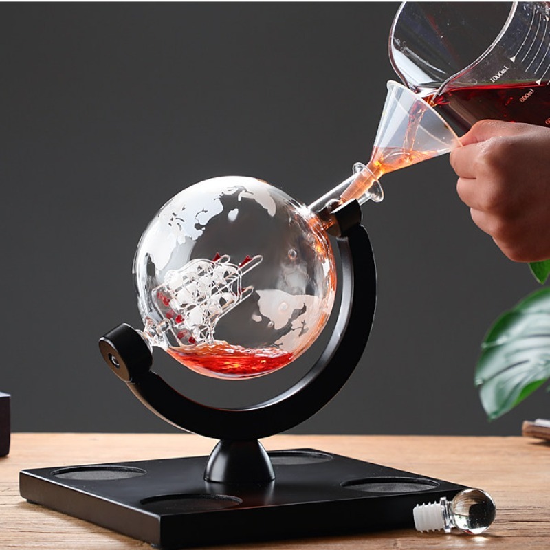 Decoratieve Globe Wijnkarafset - Home Bar Stand recensie en prijs