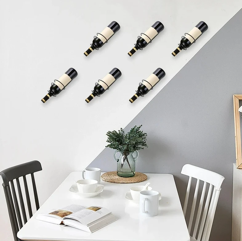 Set van 6 wandgemonteerde wijn - Home Bar Stand recensie en prijs