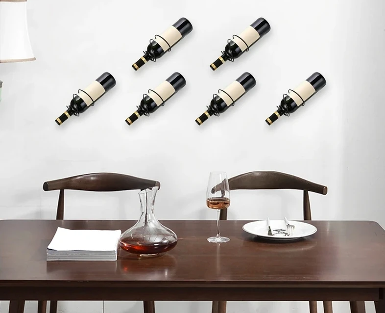Set van 6 wandgemonteerde wijn - Home Bar Stand recensie en prijs