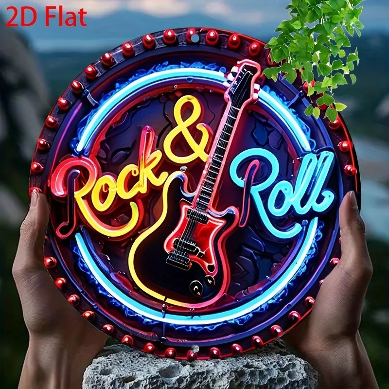 Een vintage rock-neonbord, 2D  - Home Bar Accessories recensie en prijs