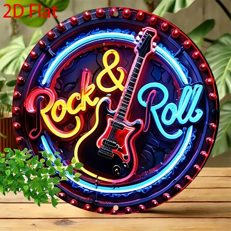 Een vintage rock-neonbord, 2D  - Home Bar Accessories recensie en prijs