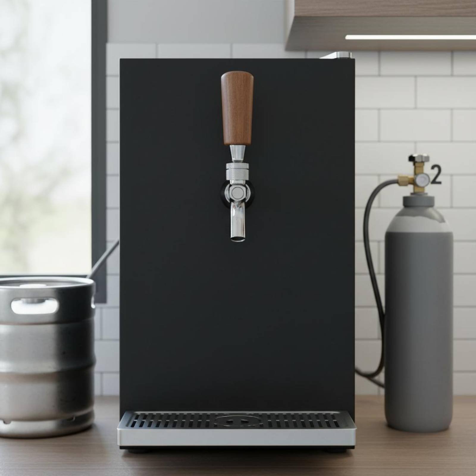 Korte houten biertapgreep van  - Home Bar Accessories recensie en prijs