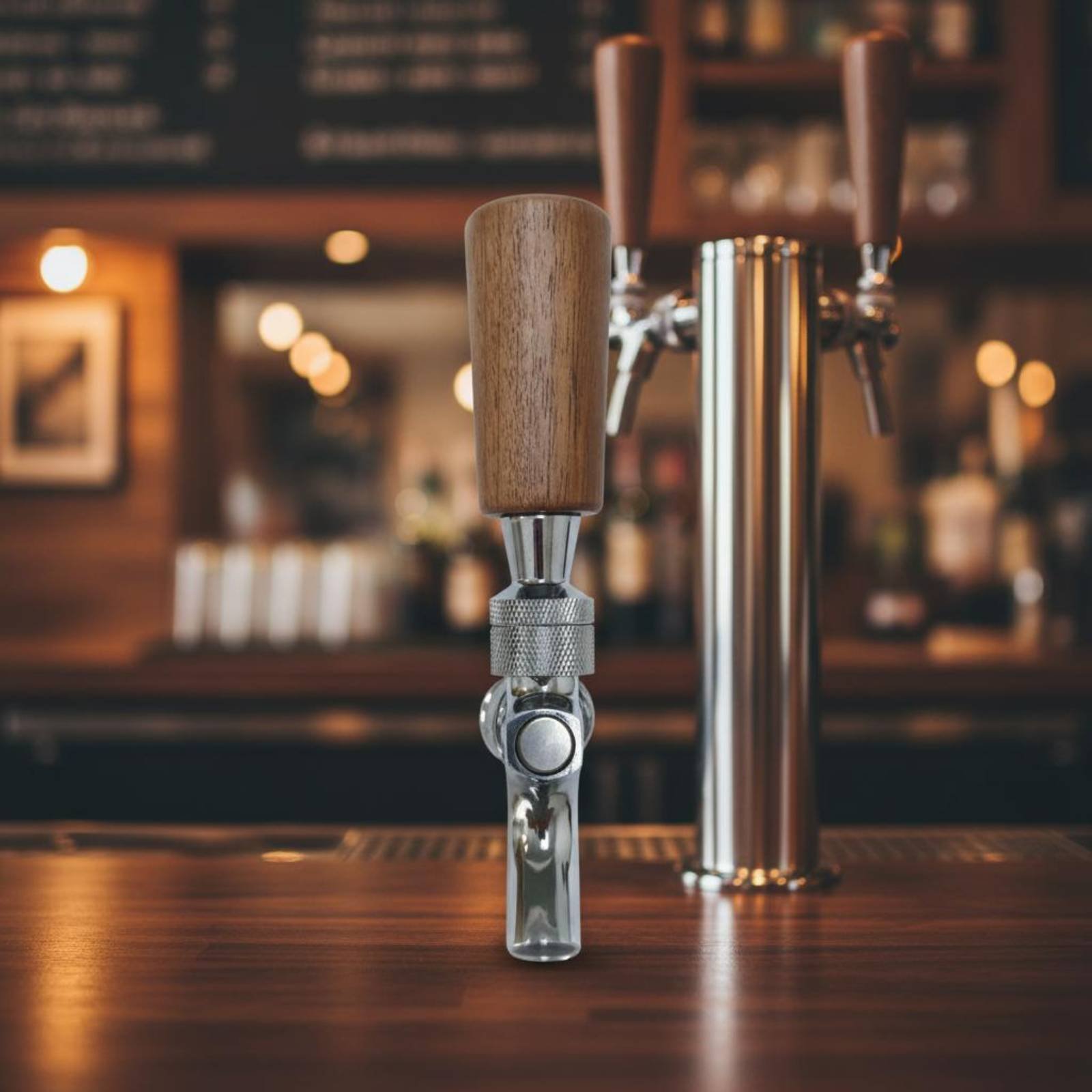 Korte houten biertapgreep van  - Home Bar Accessories recensie en prijs