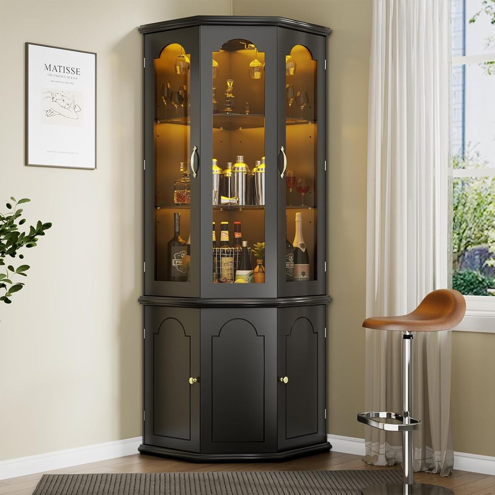 Verlichte barkast met deur van - Home Bar And Cabinet recensie en prijs